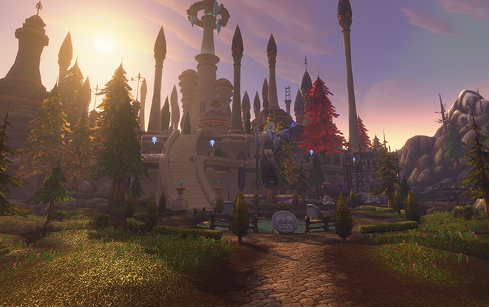 A city in one of the new zones of World of Warcraft: Forever